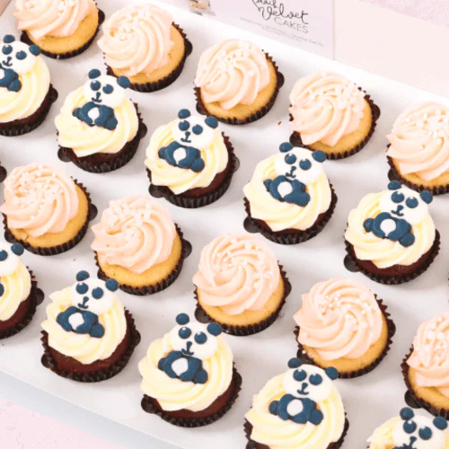 Baby Shower Panda Mini Cupcakes (24) - Image 3