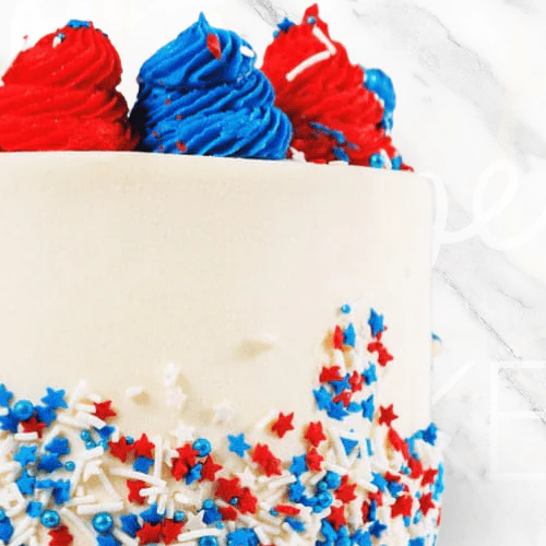 Blue and Red Aussie Cake - Image 3