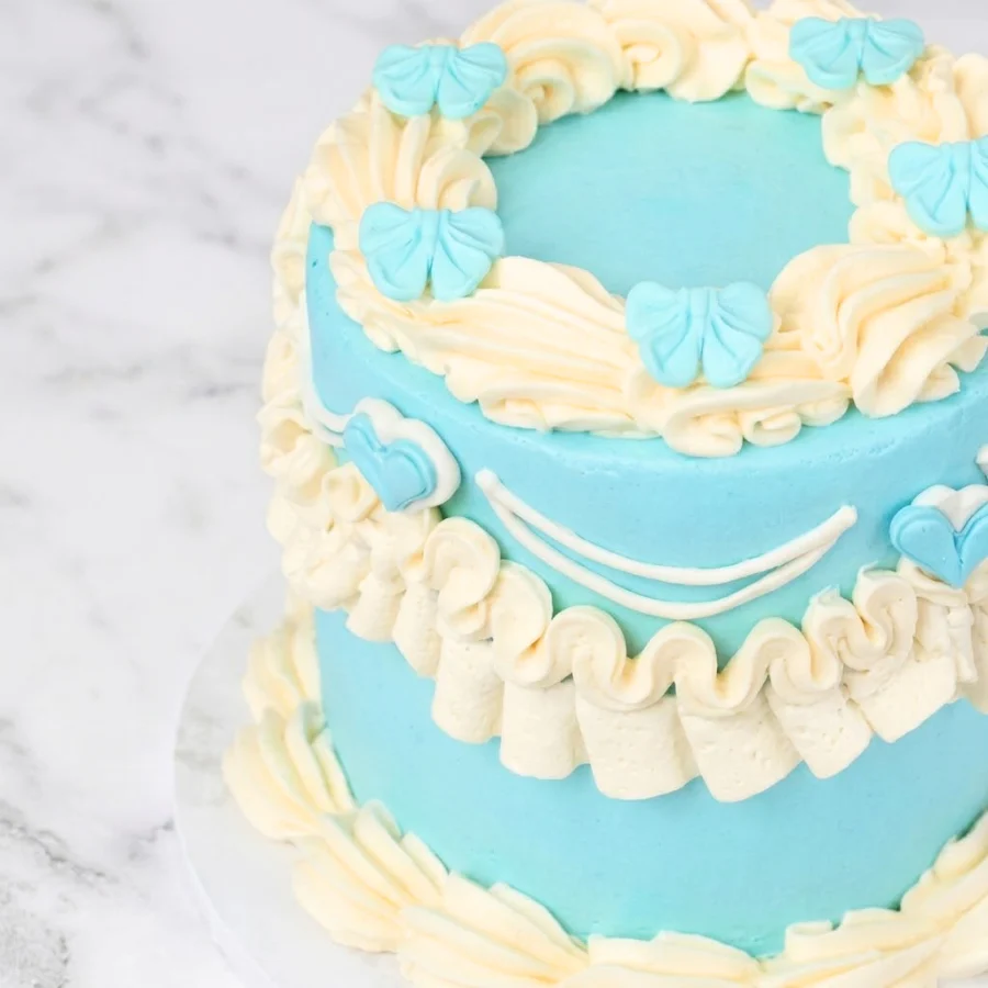 Blue Baby Vintage Cake - Image 2