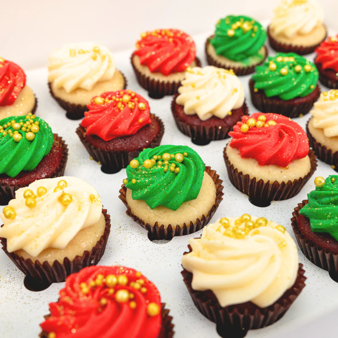Christmas Baubles Mini Cupcakes (24) - Image 2