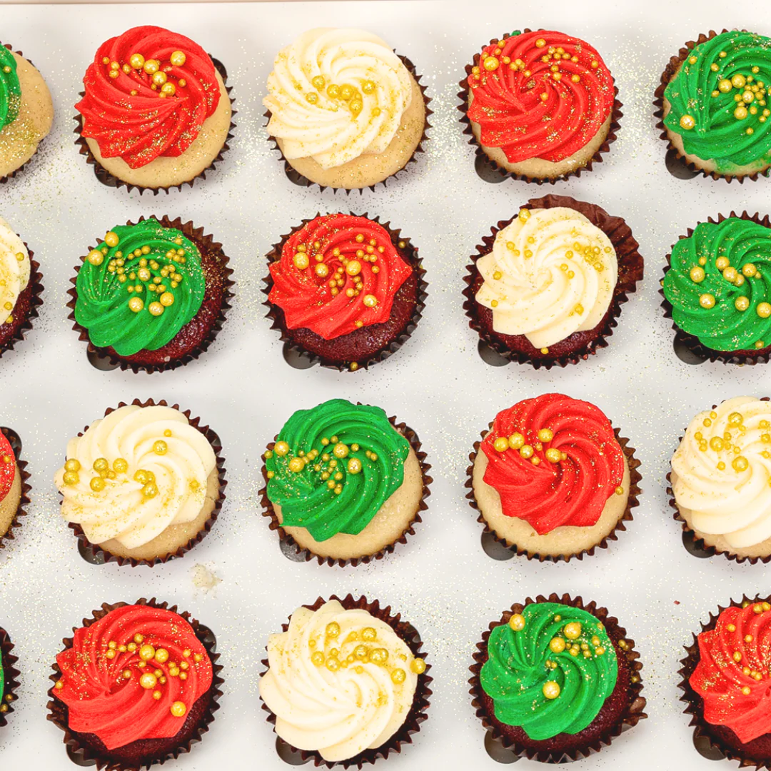 Christmas Baubles Mini Cupcakes (24) - Image 3