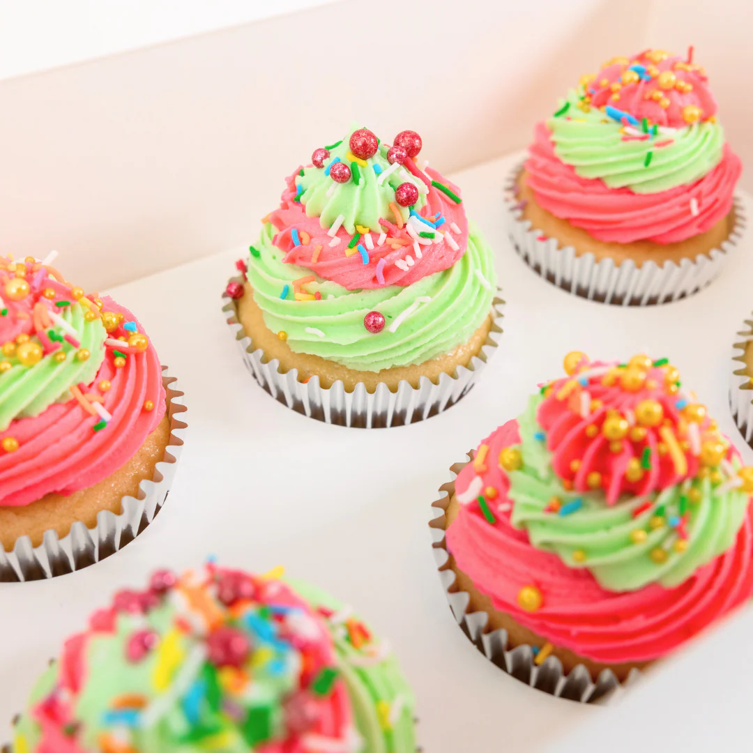 Christmas Cheer Sprinkles Cupcakes (6) - Image 2