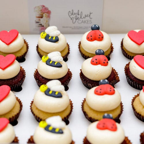 LOW GLUTEN Ladybug and Bee Mini Cupcakes (24) - Image 3