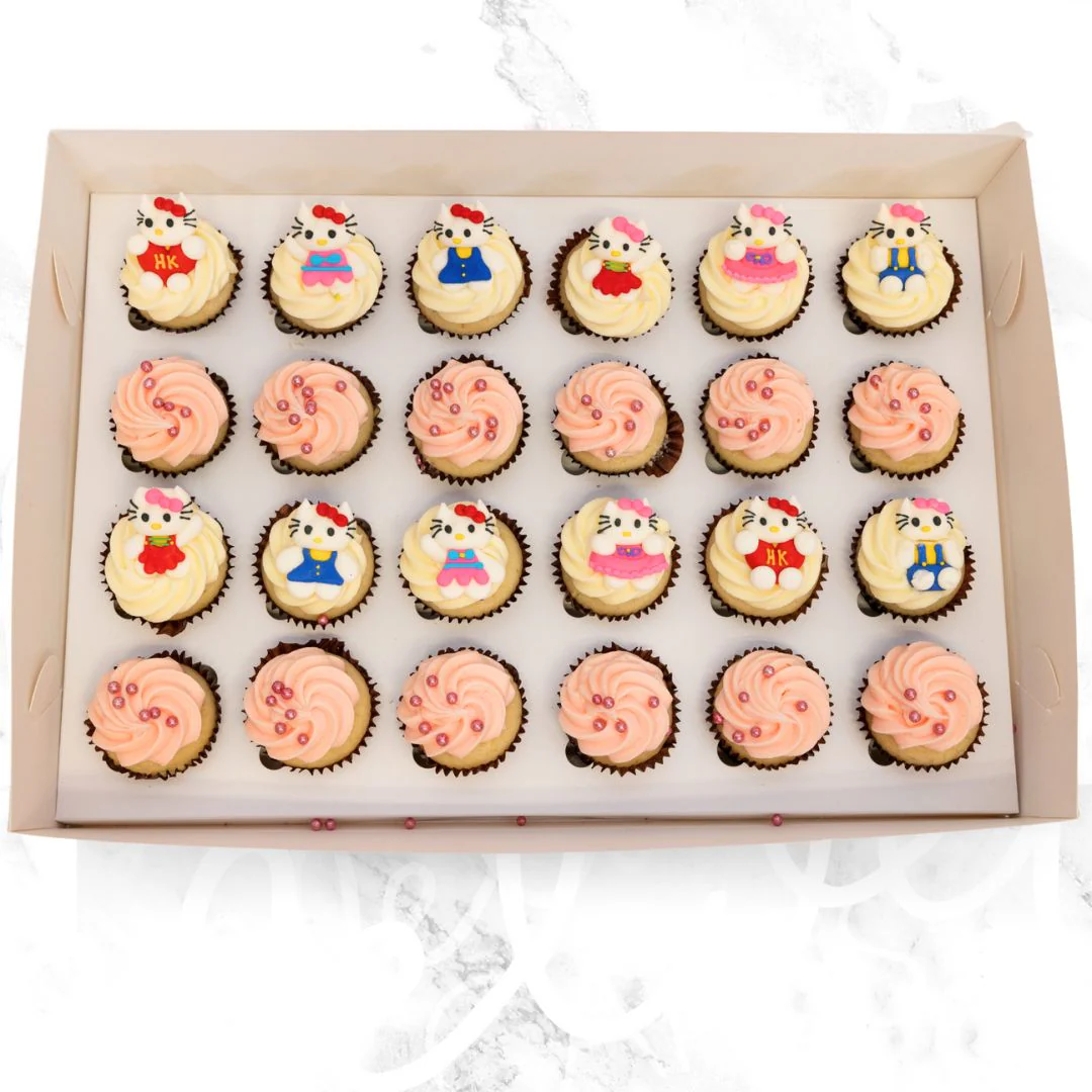 Hello Kitty Mini Cupcakes (24) - Image 2