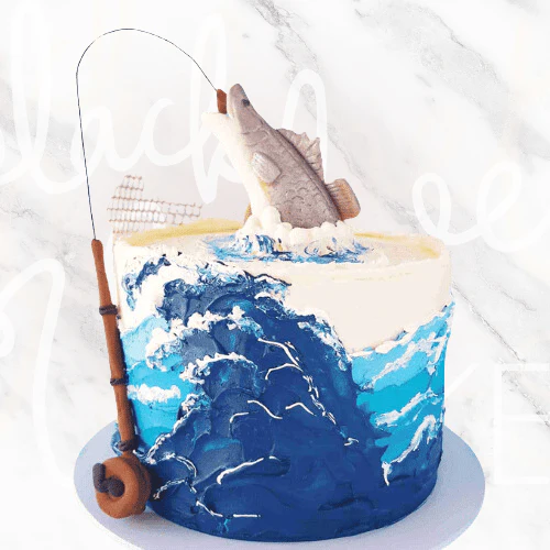 LOW GLUTEN Gone Fishing Cake