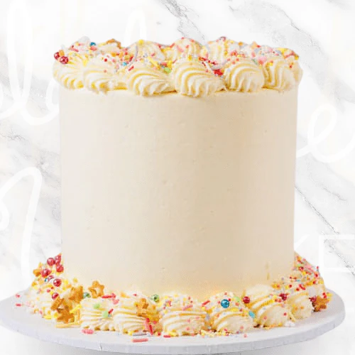 LOW GLUTEN Pastel Sprinkles Photo Image Cake - Image 2