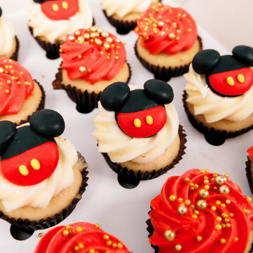 Mickey Mouse Mini Cupcakes (24) - Image 3