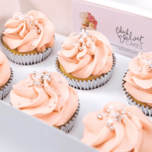 Muted Blush Bridal Designer Cupcakes (6) - Image 2