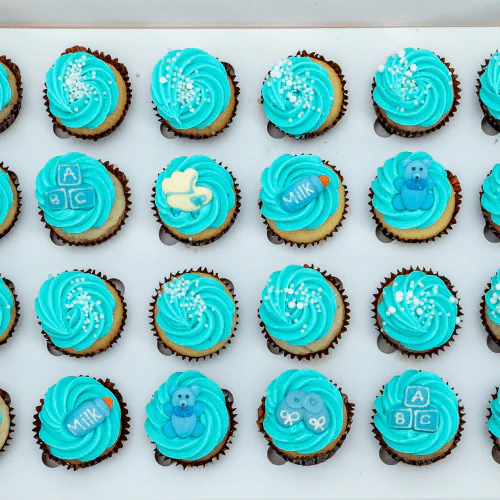 New Baby Shower Gift Mini Cupcakes (24) - Image 3