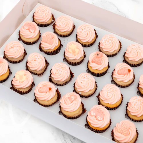 New Baby Shower Gift Mini Cupcakes (24) - Image 4