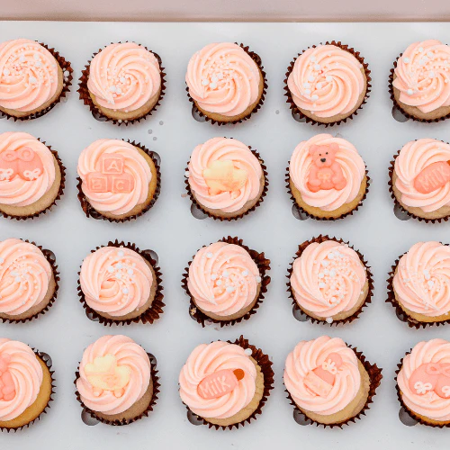 New Baby Shower Gift Mini Cupcakes (24) - Image 5