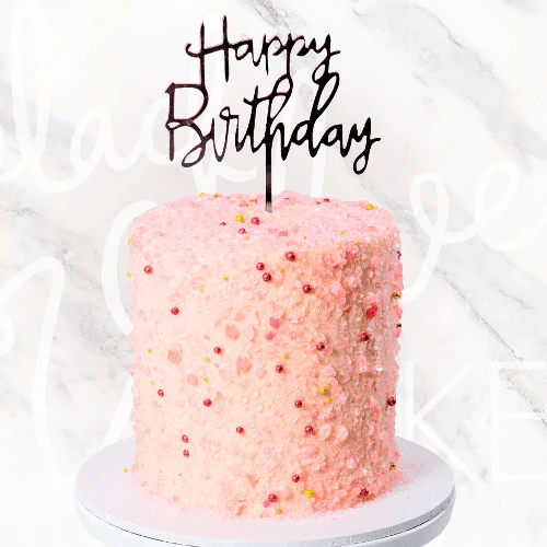 Pink Crystal Cake