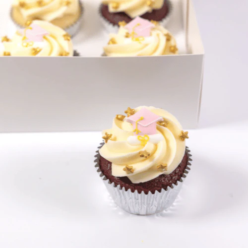Pink Lady Graduation Gift Cupcakes (6) - Image 3