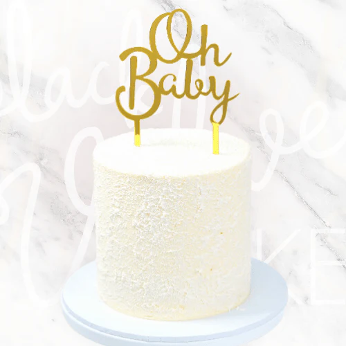 New Beginnings Gender Reveal Cake