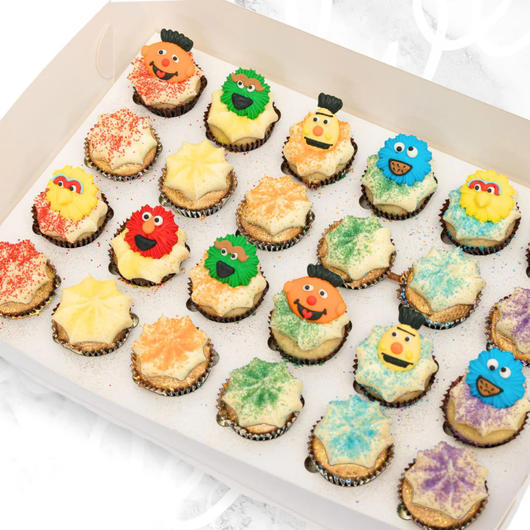 Sesame Street Mini Cupcakes (24)