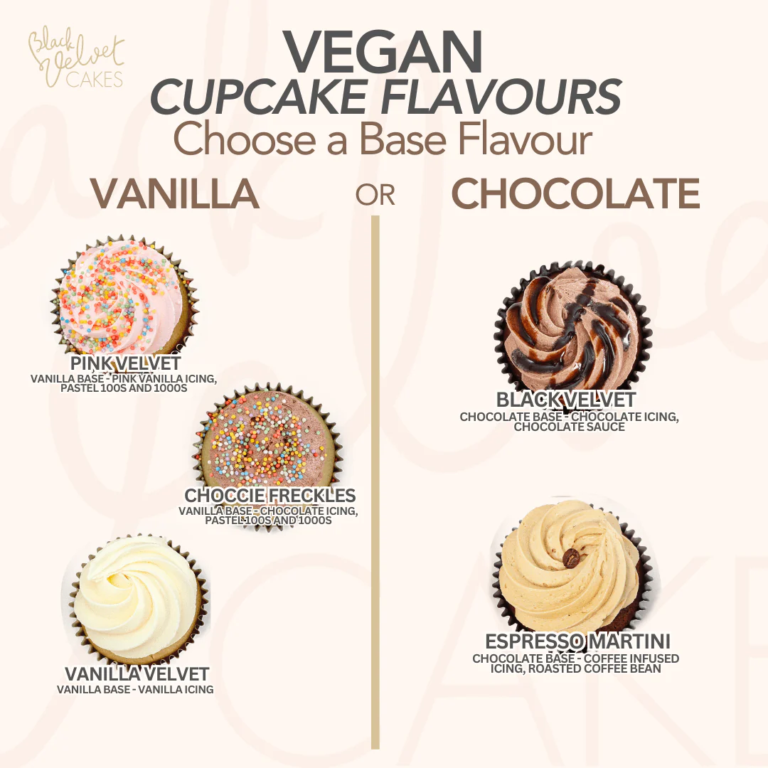 VEGAN Birthday Gold Cupcakes (6) - Image 3