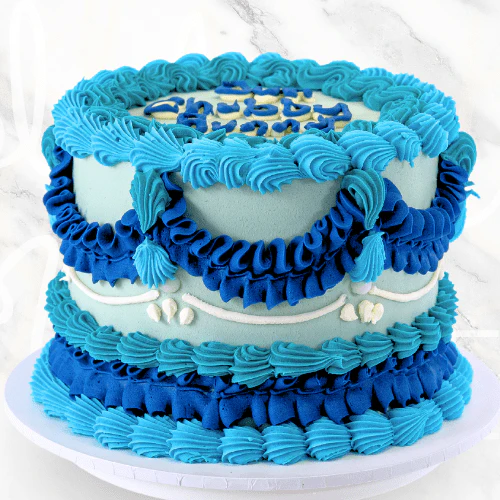 Blue Vintage Cake