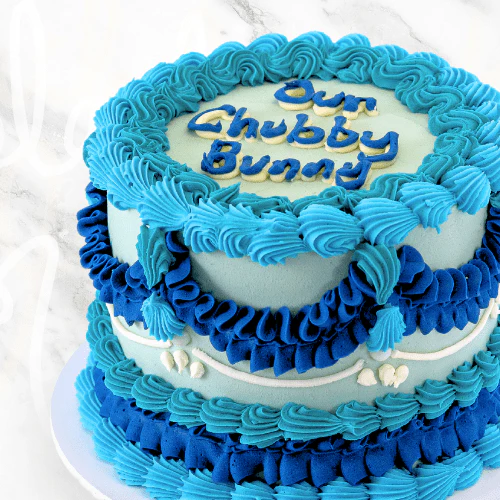 Blue Vintage Cake - Image 2